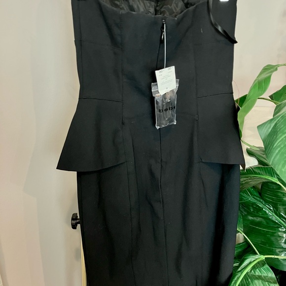NWT 【NEW】Bebe dress black with detail - Picture 4 of 5